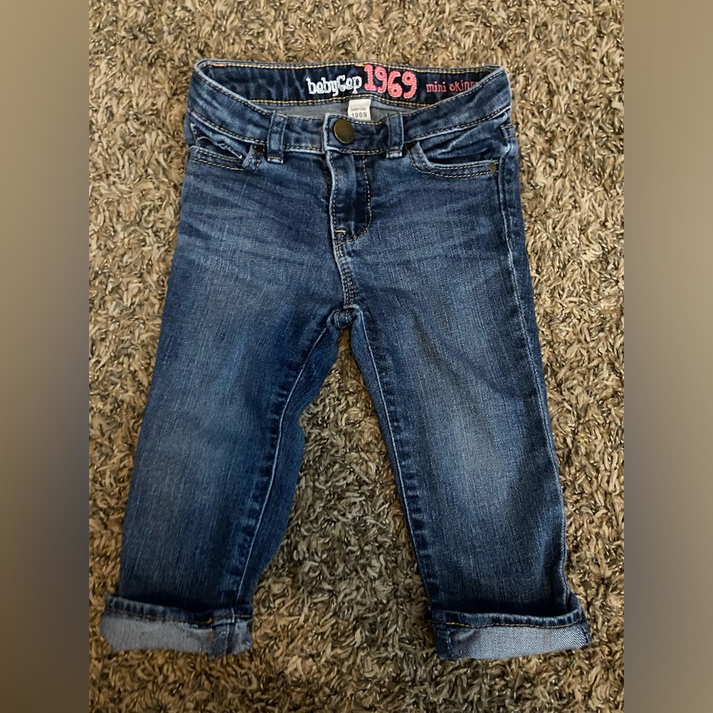 Baby And Toddler Girls Skinny Jeans - Blues Wash Baby Size 18-24 months